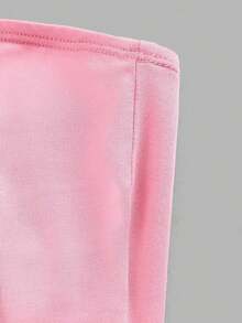 Set de 3 tops cortos ajustados de unicolor minimalista para mujer, apropiados para el verano - Multicolor 7 - Ver 9