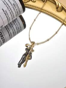 1 Pair Unique Minimalist Creative Hug Necklace, Suitable For Daily Wear For Women - Multicolor - View 4