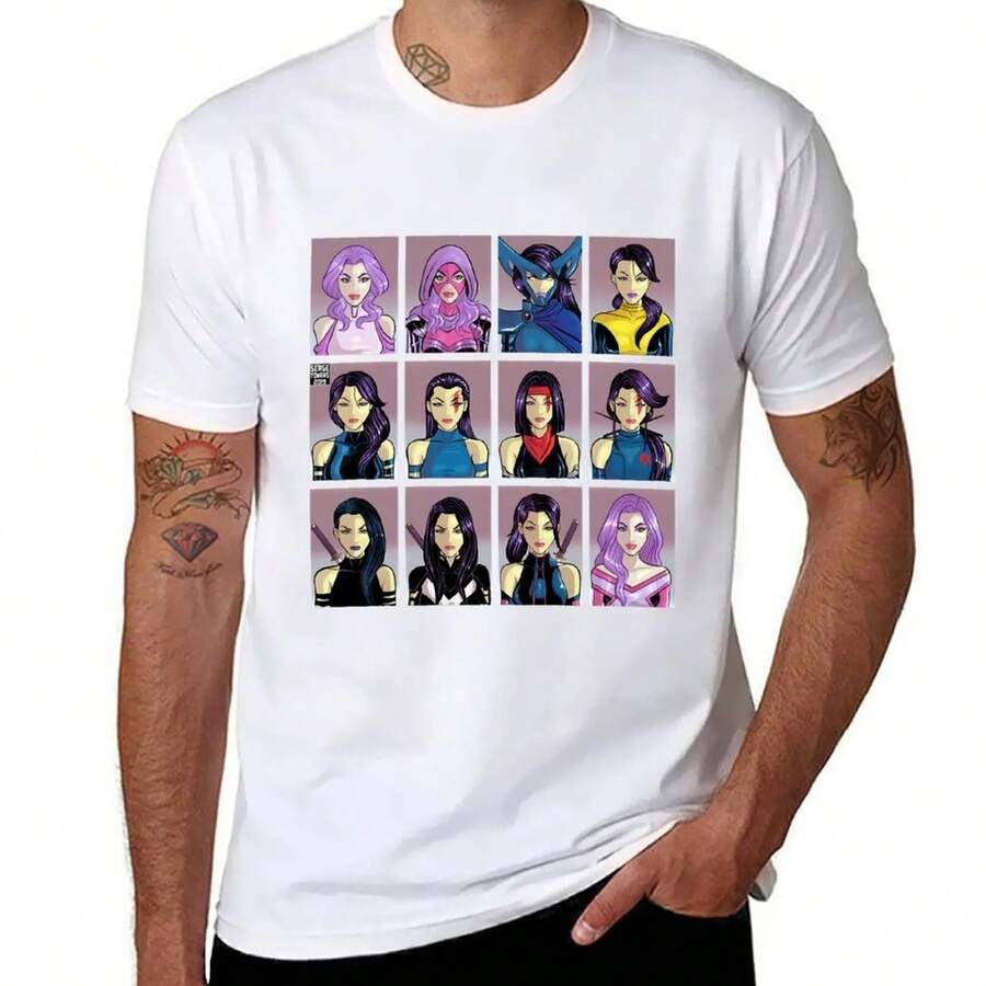 Ages Through The P1S1YLocke Festival Casual Short Sleeve T-Shirt, 220g, Made Of Pure Cotton, Short Sleeves, For Men And Women. Thick Fabric, Wrinkle-Resistant And Won't Easily Lose Its Shape. Simple And Versatile Style, Lightweight And Breathable, Perfect For Work, Travel, Camping, Shopping, And Everyday Leisure. - 白色 - 查看 1
