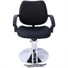 Hair Salon Chair Styling Heavy Duty Hydraulic Pump Barber Chair Beauty Shampoo Barbering Chair For Hair Stylist Women Man With Barber Cape Black - Black + PU1 - View 5