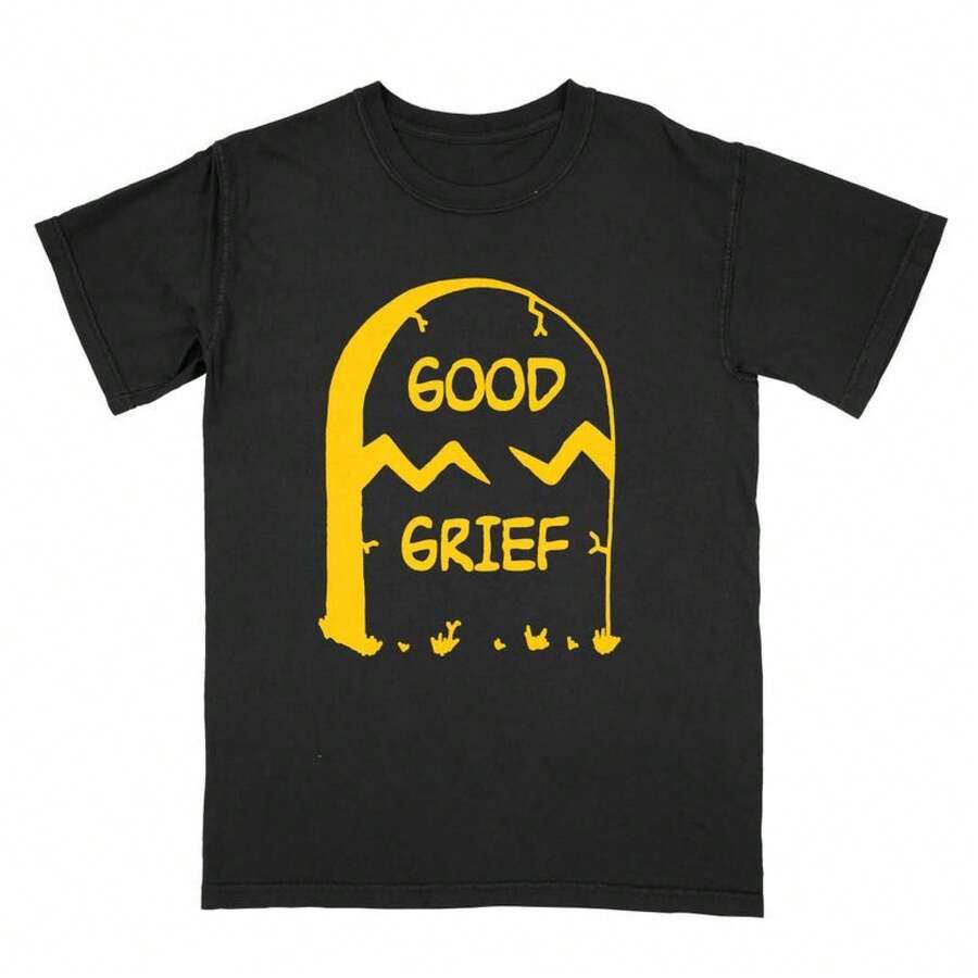 Good Grief Tee Shirtblusas para mujer playeras de mujer vestidos casuales para mujer y2k playeras deportivas para mujer verano camisetas ropa de mujer Fashion Perfect For Daily - Negro - Ver 1