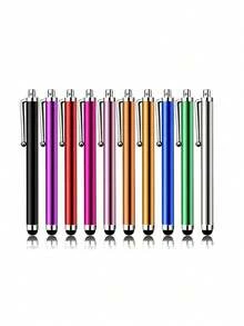 10pcs Aluminum Alloy Touch Screen Stylus Pen - Multicolor - View 1