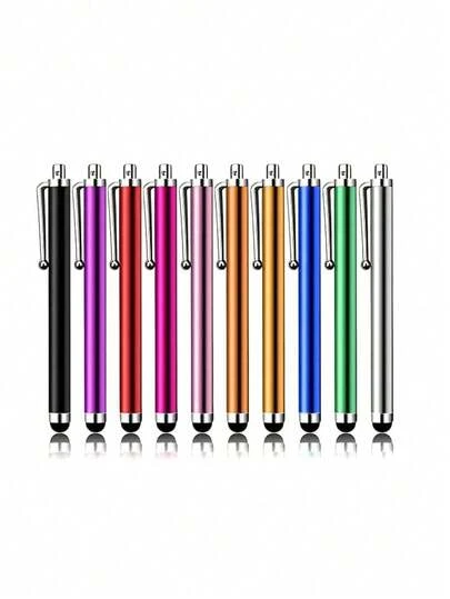 10pcs Aluminum Alloy Touch Screen Stylus Pen