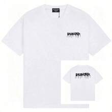 Camiseta Para HombreGALLERY D-EPT T-Shirt Car Letter Short Sleeve Men And Women High Street Half Sleeve Car Print Round Neck Loose Men's Tops Round Ne - 白色2 - 查看 6