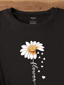 Women's T-Shirt - 黑色 - 查看 9