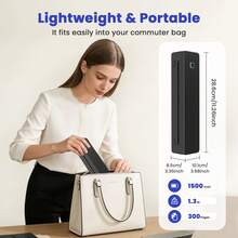 Inkless Portable Thermal Printer, Bluetooth Wireless A4 Printer With 1500mAh Battery, Supports Continuous & Single Thermal Paper, USB & Bluetooth Connection, Compatible With IOS/Android/Windows, Compact Design, Perfect For UK Business Trips, Travel - Black - View 2
