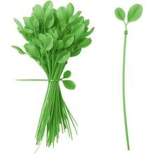 10/20 piezas Ataduras con forma de hoja con cierre automático, ataduras de cremallera de alta resistencia, adecuadas para interiores y exteriores, decorativas, ataduras de almacenamiento con hojas simuladas, decoración especial, uso extra largo para jardinería - Atado de hojas - Ver 9