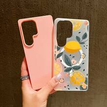 Funda para teléfono: Funda multicolor electrochapada para Samsung S23, a prueba de golpes, suave, resistente a las manchas, con ilustración de limón. - Verde - Ver 10