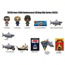 Monogram 1pc JAWS Official Licensed PVC Blind Bag 3D Character Pendant Keychain, Including Sheriff Brody, Bruce The Shark And Other Collectibles, Suitable For Backpack Decoration And Gifts, Produced By - Multicolor - View 5
