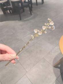 復古花卉流蘇髮夾，優雅漢服百搭髮飾，旗袍髮簪，髮飾，髮針 - 彩色 - 查看 10