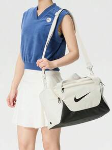 Nike Brasilia 60L 撞色設計 可拆卸肩帶訓練 織品 旅行包 男女同款情侶款 淺骨色 - 淺骨色 - 查看 1