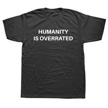 T-Shirts With The Phrase "Human Nature Has Been Overestimated", Animal Print T-Shirts, Women's T-Shirts, Anime Clothing, New T-Shirts And Tops, Plus Size Cartoon T-Shirts For Women... - 黑色 - 查看 2