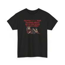 Man I Need Olivia Dean Tee Shirt - 黑色 - 查看 1