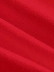 Top Sin Mangas Para Mujer Con Nudo En Los Hombros Y Plisado - Rojo - Ver 3