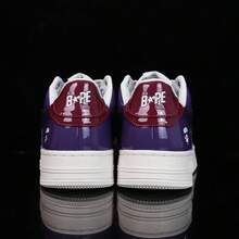 A BATHING APE Bape 休闲运动鞋,撞色星形Logo亮面休闲鞋,玫瑰紫色,男女通用 - 玫瑰紫 - 查看 10