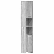Mueble de baño vidaXL, gris Sonoma, 30x30x183,5 cm, madera de ingeniería. - Multicolor - Ver 2