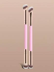 5 Stücke professioneller Make-up Pinsel Set, tragbare Reise Make-up Pinsel, doppelseitiges Multi-Funktions Make-up Werkzeug Set inklusive Foundation Pinsel, Puder Pinsel, Rouge Pinsel, Concealer Pinsel, Kontur Pinsel, Nasen Pinsel, Lidschatten Pinsel, Highlighter Pinsel, ideal für Zuhause oder Reisen, unverzichtbare Make-up Grundlagen & Beauty Accessoires, tolle Geschenkidee - Pink - Übersicht 14