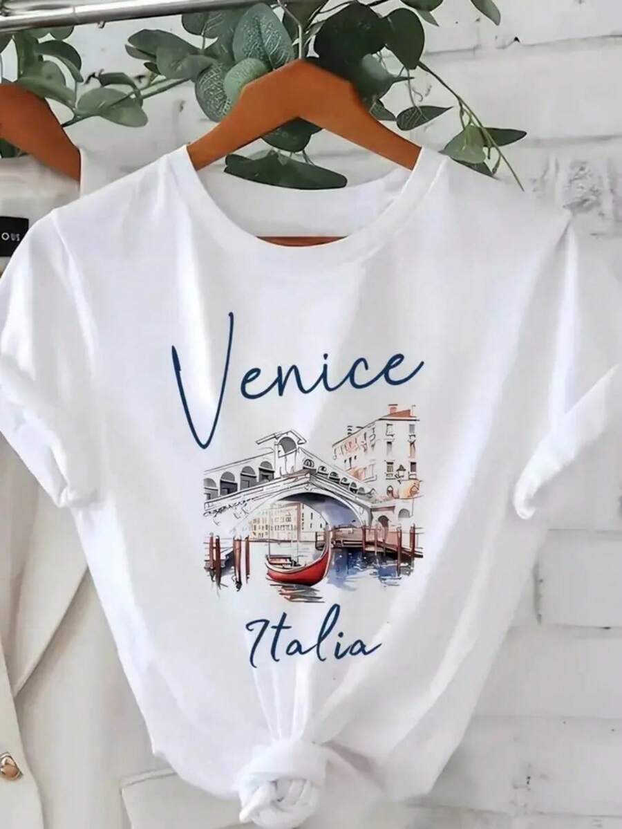 1 camiseta de algodón puro para mujer con estampado de letras y anime, diseño sencillo, cómoda y transpirable, adecuada para uso casual diario, que muestra un estilo natural y elegante, imprescindible para fiestas de verano, envío local, 180g 100% algodón. - Blanco - Ver 1