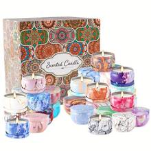 Scented Candles Gifts Set 24 Pack Soy Wax Travel Tin Jar Candles For Home 2.5 OZ Scented For Mom For Christmas, Birthday, Thanksgiving, Mother's Day - nhiều mùi hương - Xem 2