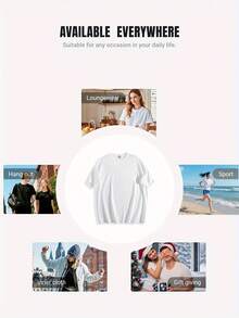 Camiseta Inspiracional Cristiana en Español para Mujeres Talla Grande - "Todo Lo Puedo En Jesucrist" con Mariposas y Flores Moradas, Cuello Redondo Suave Transpirable de Sleeve Corta, Ropa Casual Iglesia & Diaria Fe Vestirse Moderada Religiosamente Basado Floral Diseño Ajuste Cómod Ligero - Blanco - Ver 6