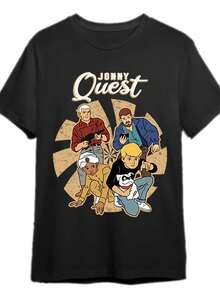 Camiseta unisex de manga corta, para hombreCamisetaManga cortaTripulaciónCuelloInformalSuperiorJohnnyMisiónLigero&CómodoparaPrimavera/VeranoRopa220G playerashombre, , , Dazymujer,romwehombres, bohochic,maestrasregalos,camisetaparaconjuntos de mujercon curvasparamu,y2k, - Negro - Ver 6