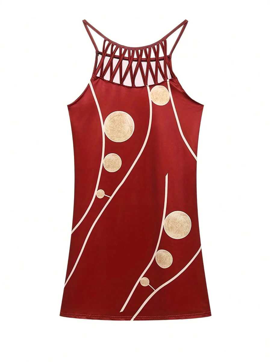 Women Maxi Dresses - Red Wine - View 1