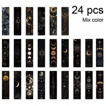 6/12/24pcs Mysterious Planet/Star Themed Bookmarks/Index Cards/Decorative Cards, Random Assorted Styles, Paper Art Bookmarks For Books, Novels, Textbooks - Rectangle - View 13