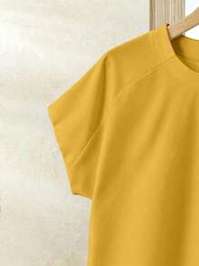 Set de 2 piezas Blusa de unicolor + Falda estampada con flores moradas de estilo casual de vacaciones para mujer, Conjunto de verano para mujer, Conjunto de falda y blusa, Conjunto de falda y blusa para mujer, Conjunto de falda estampada de pri - Multicolor 20 - Ver 3