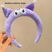 Sanrio 1/Piece Kuromi/Cinnamon Roll/Melody/Pudding Dog Anime Headband - Non Slip Soft Plush Headband, Suitable For Cute Japanese Party Accessories For Women, Suitable For Valentine's Day, Wedding, Travel Accessories, Birthday Gifts, Homecoming Season - Multicolor - View 16