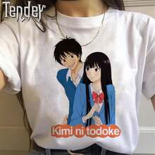 Camiseta Summer Kimi Ni Todoke WoM1en Cartoon Y2k Punk Funny Tshirt Hip Hop Streetwear HarA1Juku Anime Tshirt Female Clot1hing Camiseta de manga corta de algodón puro de 220 g para hombres y mujeres, tejido grueso, resistente a las arrugas y que no se deforma fácilmente. Estilo sencillo y versátil, ligero y transpirable, perfecto para ir al trabajo, viajar, acampar, ir de compras y el tiempo libre diario. - Blanco - Ver 1