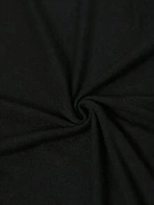 Opción popular: Suéter casual de cuello redondo para mujer de talla grande, con diseño de luna de montaña, la primera opción para el uso diario. Si las estrellas existen sólo para ser admiradas, entonces yo también lo soy. Suave y cómodo, de puro algodón - Negro - Ver 4