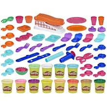 Hasbro Play-Doh Kitchen Creations Fun Factory Playset, Arts And Crafts Toy For Kids 3 Years And Up With 12 Cans And 42 Tools (Amazon Exclusive) - Red, Green, Purple, Black, and White - View 8