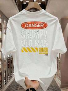 [Envío Nacional Gratis] Camiseta de estilo urbano para adolescentes,impresa, de manga corta, de algodón de alta calidad, suave para el uso diario y refrescante FSDH - Estilo - Ver 5