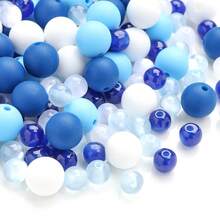 90pcs Gradient Color Silicone Resin Decorative Beads Set, Suitable For DIY Crafting Bracelets, Necklaces, Bag Charms And Other Creative Handmade Items - Multicolor - View 6