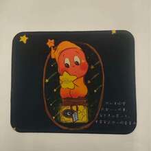 1 pieza Alfombrilla de ratón con diseño de ratón de estrella de dibujos animados, alfombrilla de escritorio de oficina para computadora, almohadilla para teclado antideslizante - Multicolor - Ver 9