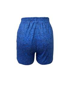 Plus Size Gradient Color Sexy Fitted Beach Sports Shorts Summer - Blue - View 2