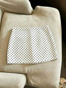 a casual de unicolor para mujer, adecuada para usar debajo de faldas vaqueras de cintura alta, conjunto de 3 pantalones cortos/faldas para mujer - Blanco 2 - Ver 2