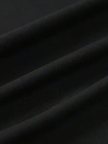 Camiseta Casual de Cuello Redondo  Hombre, Tejido de Punto  Regular de Verano con Diseño de Impresión Digital, Ropa Casual de Verano |     Camisa con Estampado Audaz |     Mezcla de Poliéster - Negro - Ver 6