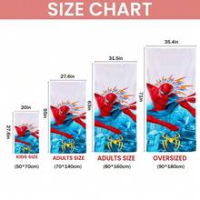 1PCS S Pider-Man With Great Power Quote Microfiber Beach Towel - Quick Dry Super Absorbent Bath Towel For Swimming Pool Gym Travel - M Arvel Fan Outdoor Picnic Blanket Sand Free Magic Towel Accessory For Men Boys Gift - Nhiều màu - Xem 6