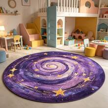 1pc Soft & Cute Bear Theme Round Rug, Bring Warmth And Adorableness Directly To The Carpet, Decorative Rug, Floor Mat, Nursery Mat, Suitable For Living Room, Bedroom, Study, Warm Home Decor Atmosphere Carpet - Multicolor - View 3