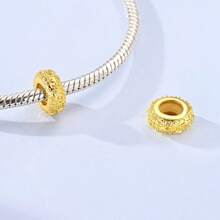 Pingente de Contas com Garra Dourada, Trevo de Quatro Folhas Eterno, Borboleta, Vida Marinha, para Fabricação de Joias de Pulseira, Presentes de Férias e Acessórios - Ouro amarelo - Visão 11