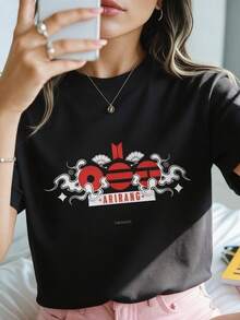 Women T-Shirts - Black - View 1