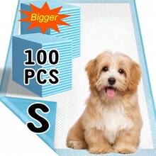 100Pcs Super Absorbent Dog Pee Pads, Leakproof & Quick-Dry Training Pads With Odor Control – Thickened Bamboo Charcoal Pads For Puppy, Cat & Pet Home Training, Essential Supplies To Keep Home Clean & Odor-Free (Multiple Sizes) - S - Xem 9