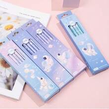 Bộ 12/24 bút chì gỗ than chì HB họa tiết thiên hà màu pastel, kèm hộp quà, ngòi viết trơn tru, thích hợp cho việc viết nhật ký, ghi chú, phác thảo, vẽ, lập kế hoạch, văn phòng phẩm, thiết kế phi hành gia vũ trụ thẩm mỹ, dụng cụ nghệ thuật sáng tạo, quà tặng giáo viên, quà tặng ngày lễ. - Tròn - Xem 10