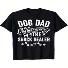 Divertidas y originales camisetas negras para el Día de la Independencia y el Día del Padre, dise?adas especialmente para amantes de los perros. Disponibles en tallas de la S a la XXXL. Un regalo perfecto para hombres, unisex, familiares y amigos, ideal para Halloween, Acción de Gracias o Navidad. También disponibles en tallas grandes. - Negro - Ver 1
