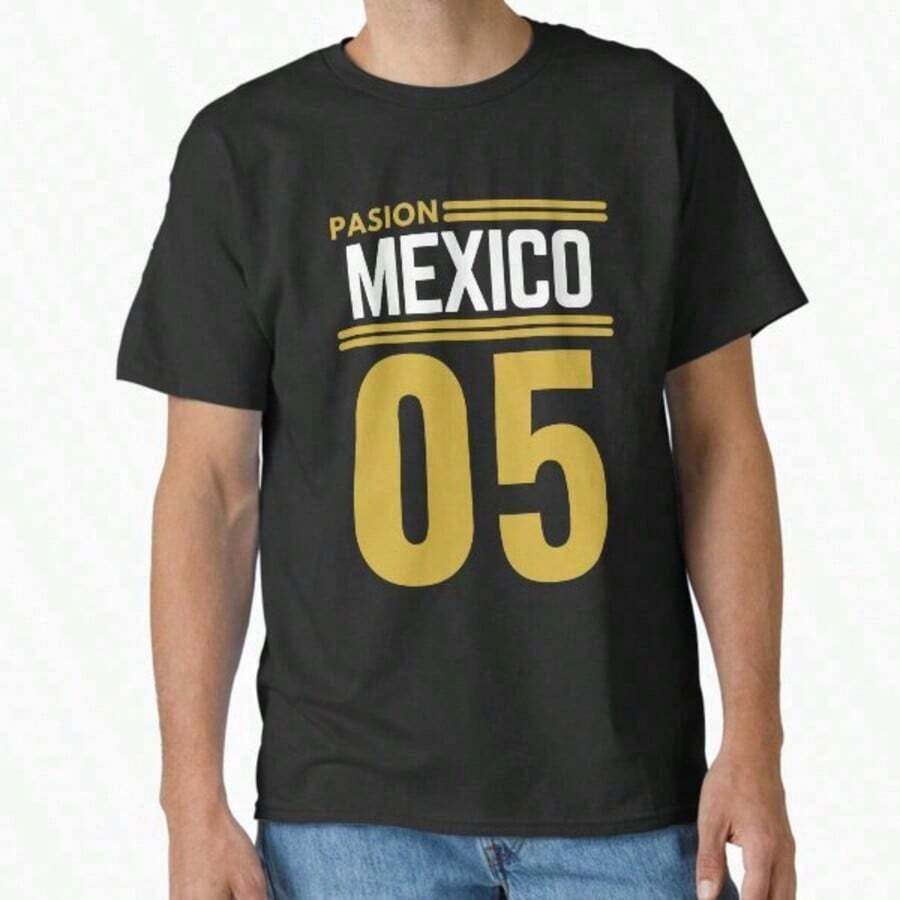 Extra Large T-Shirt For Fans Of The Mexican Soccer Team 2018 - Black 2 - View 1