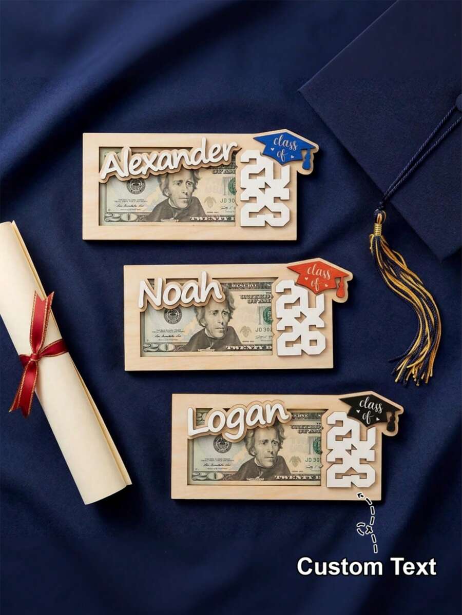 Personalized Graduation Gift Card Holder, 2026 Graduation Gift, High School Graduation, Graduate Gift, High School Graduate Gift, Postgraduate Graduation Gift, Graduation Souvenir, High School Graduate Gift, College Graduate Gift, Customized Graduation Gift - C-name Graduation Wallet - View 1