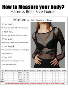 1pc Women's Dark Sexy Minimalist Criss-Cross Spike Waist Belt, Suitable For Daily, Party, Commuting, Street Photography Scenes - Black - View 5