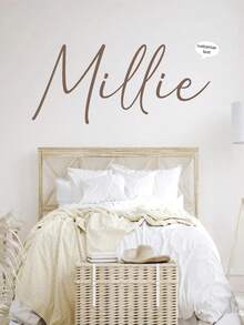 Personalized Name Wall Decal | Custom Girl Name Wall Sticker, Nursery Vinyl Lettering Decor, Kids Room Wall Decal, Baby Girls Name Decal - Multicolor - View 3