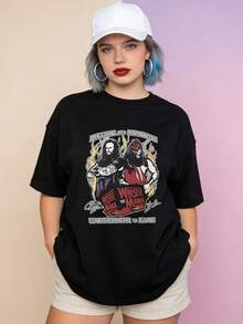 Women T-Shirts - 黑色 - 查看 2
